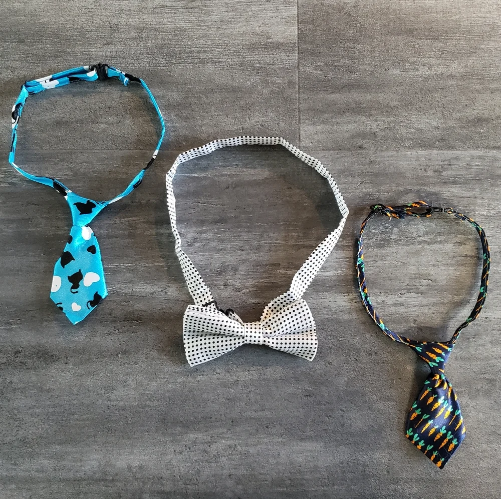 Colorful Dog Neck Tie 3PK Bundle